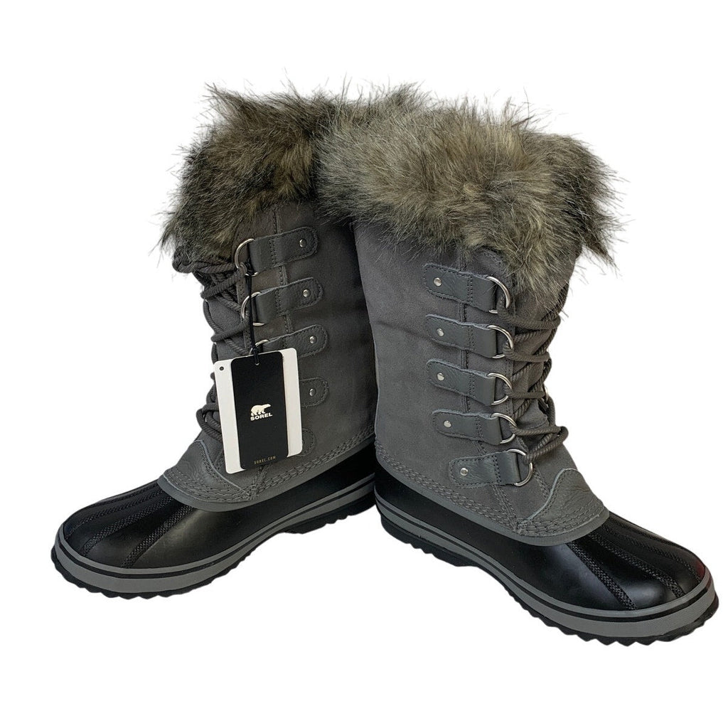New Sorel Womens Size 8 Gray Arctic Mid Calf Lace Up Warm Snow Boots Shoes
