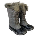 New Sorel Womens Size 8 Gray Arctic Mid Calf Lace Up Warm Snow Boots Shoes